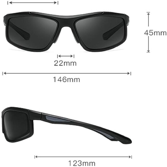 mincl Wrap Around Full lens Reading Sunglasses for Men 2.25X - Picture 2 of 4